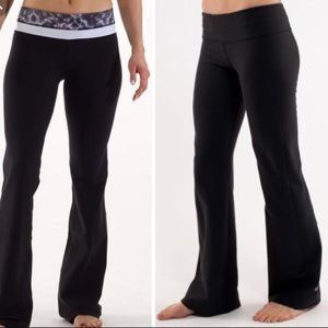 Lululemon Black Bootcut Yoga Pants